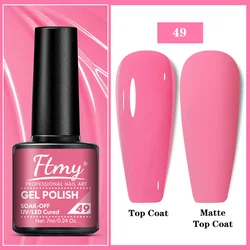 Bright and Vibrant Gel Nail Polish - Ideal for Spring and Summer Manicures - UV/LED Soak Off Varnish (Rose Red)