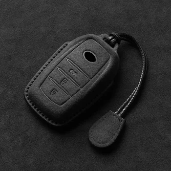 Custodia per chiave auto per Toyota CHR Hilux Fortuner Land Cruiser 200 Camry Corolla Crown RAV4 Highland - Accessori guscio protettivo per chiave senza chiave