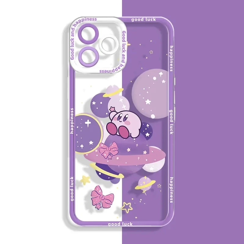 thumbnail image 1 of Funda de teléfono transparente k-kirby de dibujos animados para iPhone, 15, 14 Pro Max, 13, 12 Mini, 11 Pro, XR, XS, X, 8, 7, 6, 6S Plus, SE, 2020, 1 of 5
