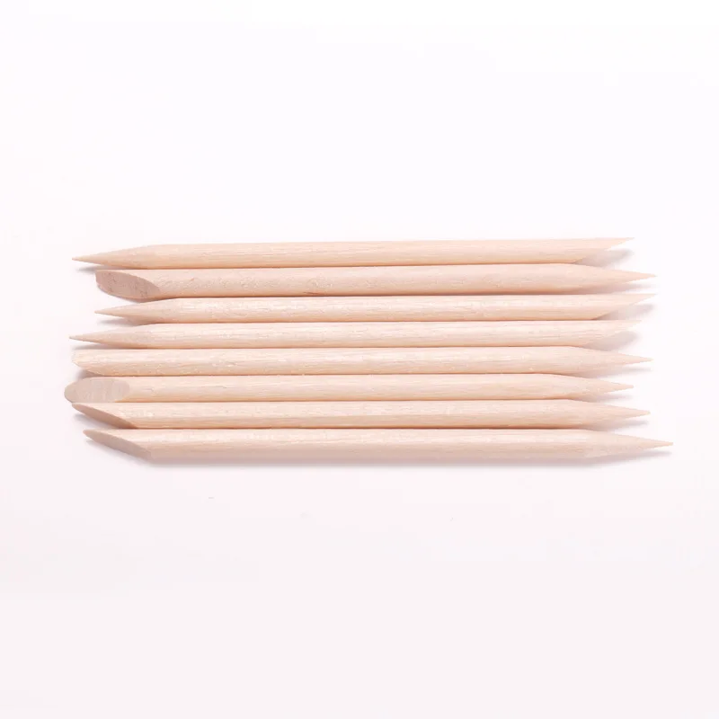New Nail Cuticle Pusher Orange Nail Wood Manicures Sticks Remover Wooden Design Gel Polish Drawing Stick for Art