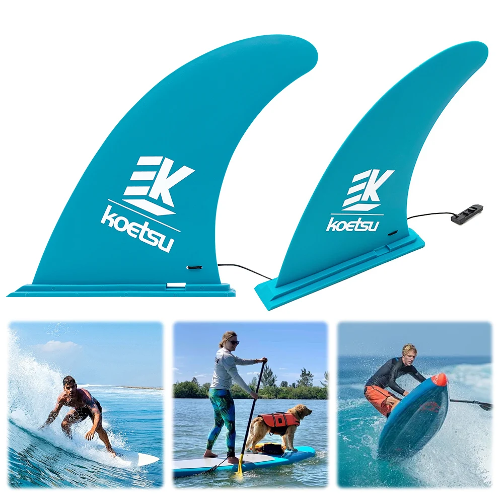 Paddle Board Fin Stand Up Paddleboard Fin Replacement No-Tool Installation Improves Stability for Paddle Board Longboard