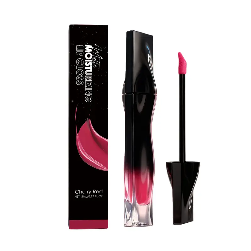 Zephoco Lip Plumping Gloss Waterproof Matte Finish Lasting Color Lock Lightweight Non-sticky High Shine Moisturizing Lip Gloss - Image 9