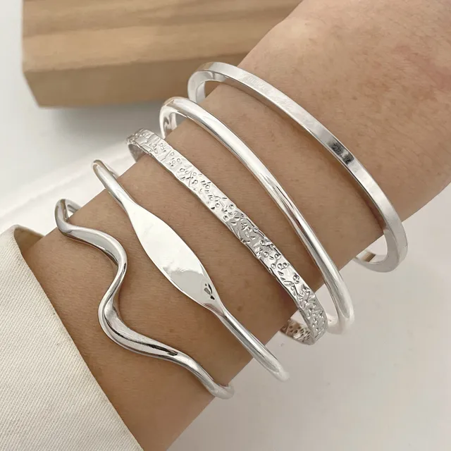925 Sterling Silver Chain Bracelets for Women 4