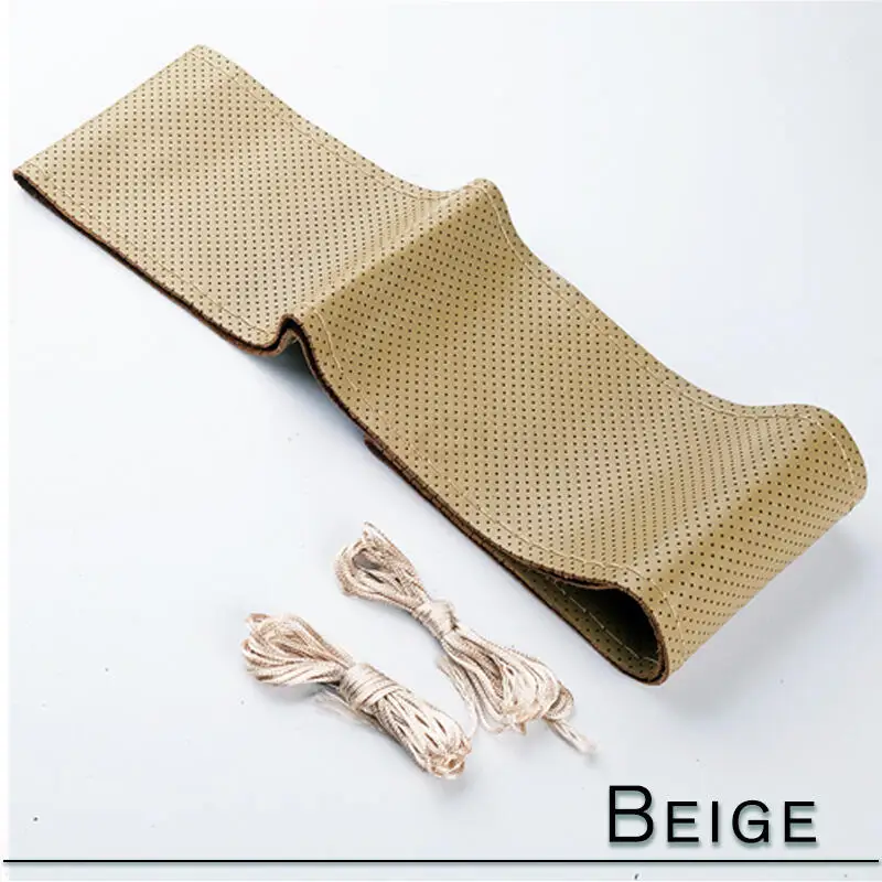 15 Non-Slip Car Steering Wheel Cover - Soft Artificial Leather with Sewing Kit