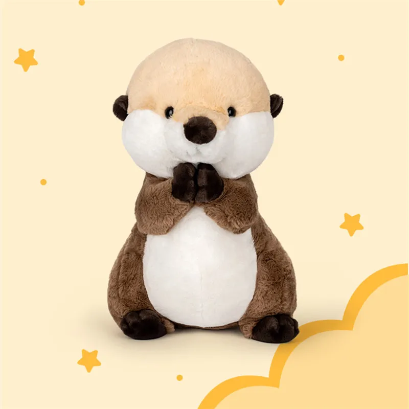 

25/40cm Kawaii Otter Plush Toy Cute Sea Otter Stuffed Animal Cartoon Doll Bedtime Friend For Boys And Girls Plush Otter Toys