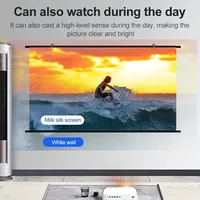 Xiaohui No-hole wall-mounted projection screen metal projection screen home projection screen 84 inches 100 inches 120 inches - Image 5