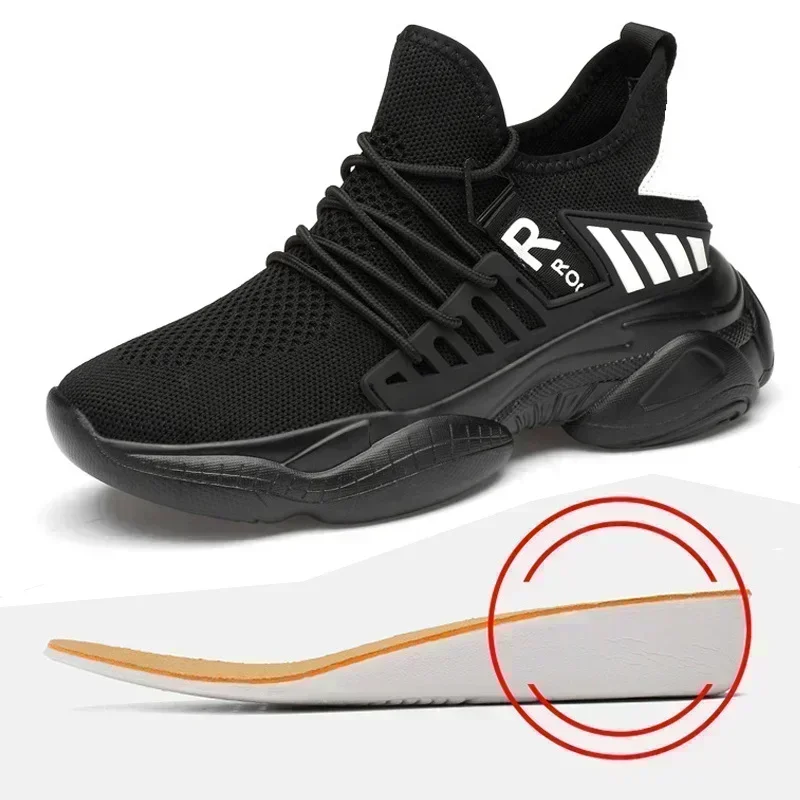 Men Elevator Shoes Breathable Casual Hidden Heels 8cm 6cm Height Increasing