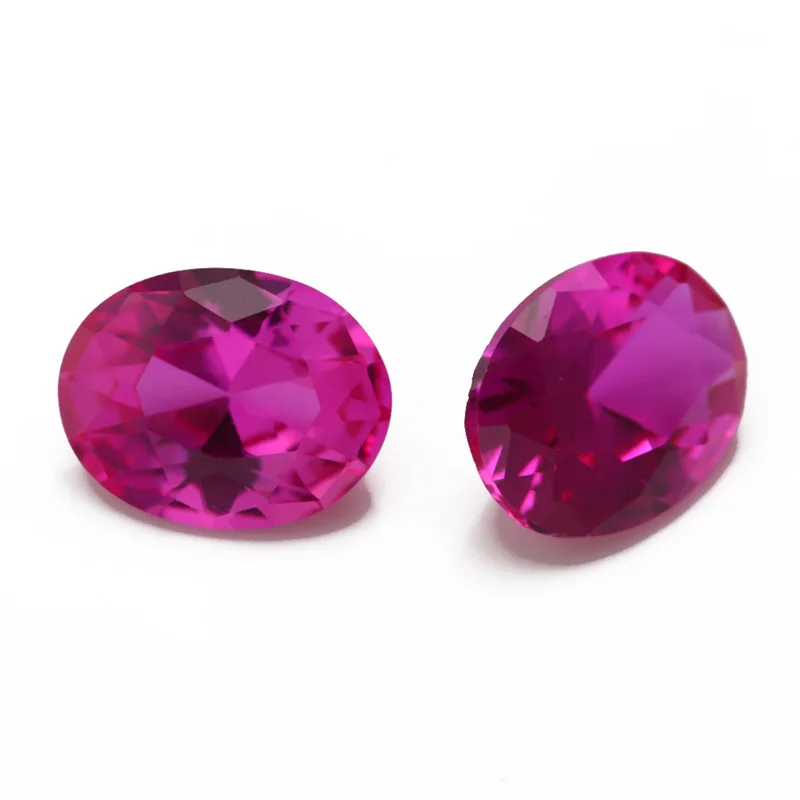 Box Set Large Pink Ruby Sapphire 12x16mm Sri-Lanka Oval Cut VVS Loose Gemstone For Diy Jewelry Making