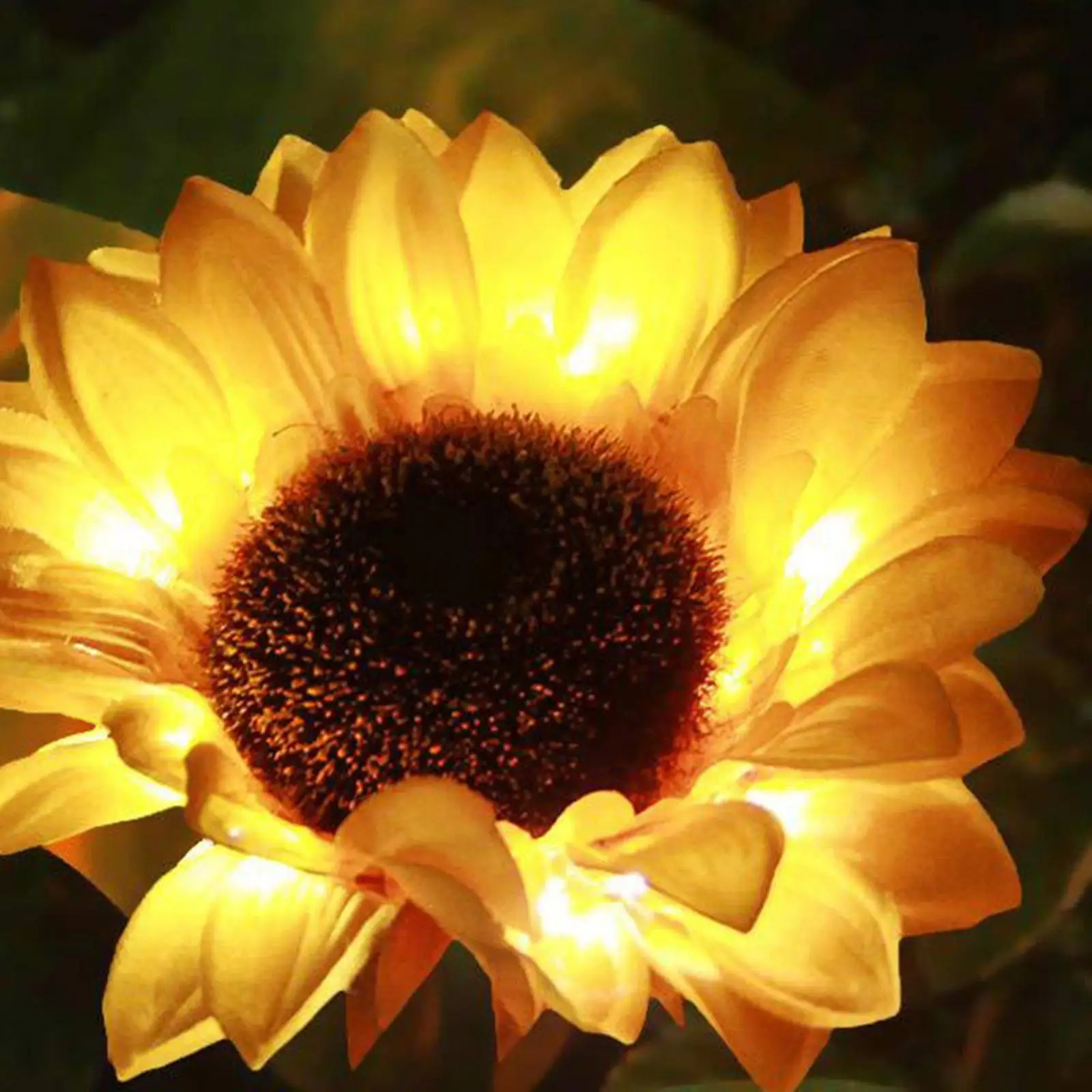 Solar Garden Light Decorative Sunflower Light for Balcony Backyard Fence