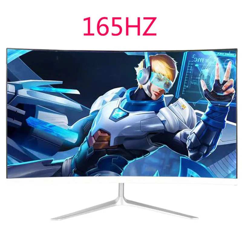 

27 inch 165hz Computer Monitors Gamer 2K HD Gaming LCD Curved Display Screen for Desktop 1080P Displays HDMI Compatible Monitor