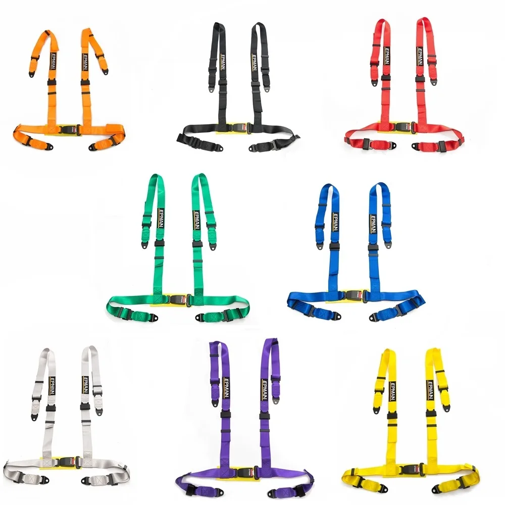 Different colors 2inch Universal Vehicle Racing 4 Point Auto Car Safety Seat Belt Buckle Harness EPM-02BUC