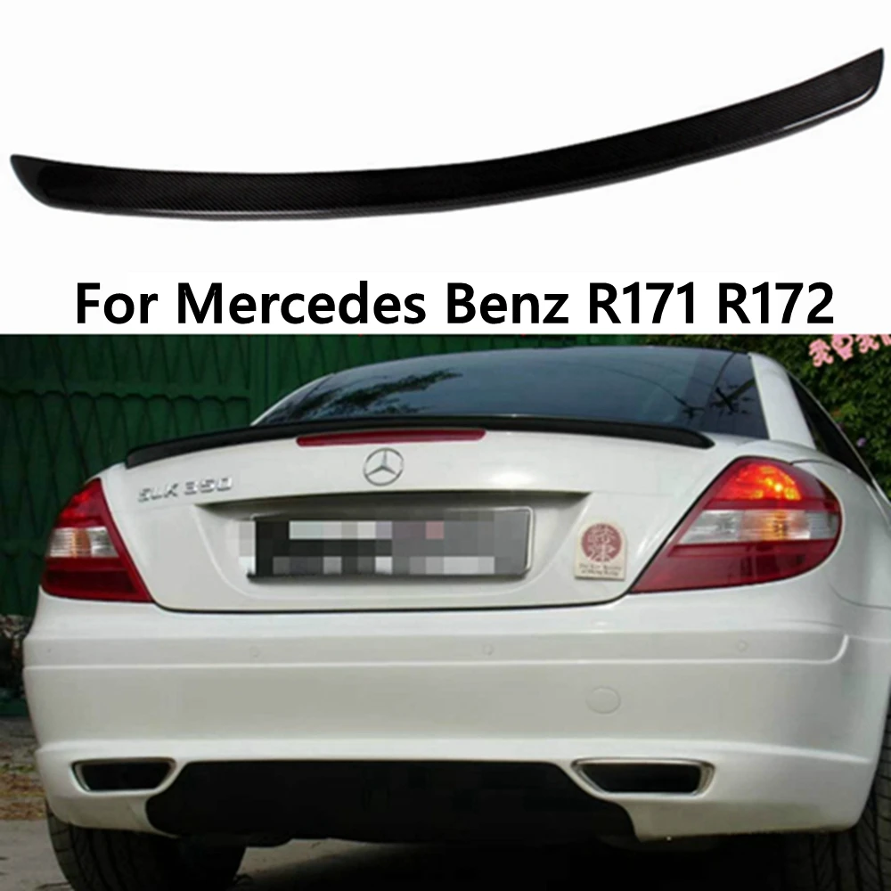 Per Mercedes R171 R172 Mercedes Slk Classe R171 Slk200 Slk280 Slk300 Slk350 Spoiler 2004-2020 In Fibra Di Carbonio Tronco Spoiler Ala