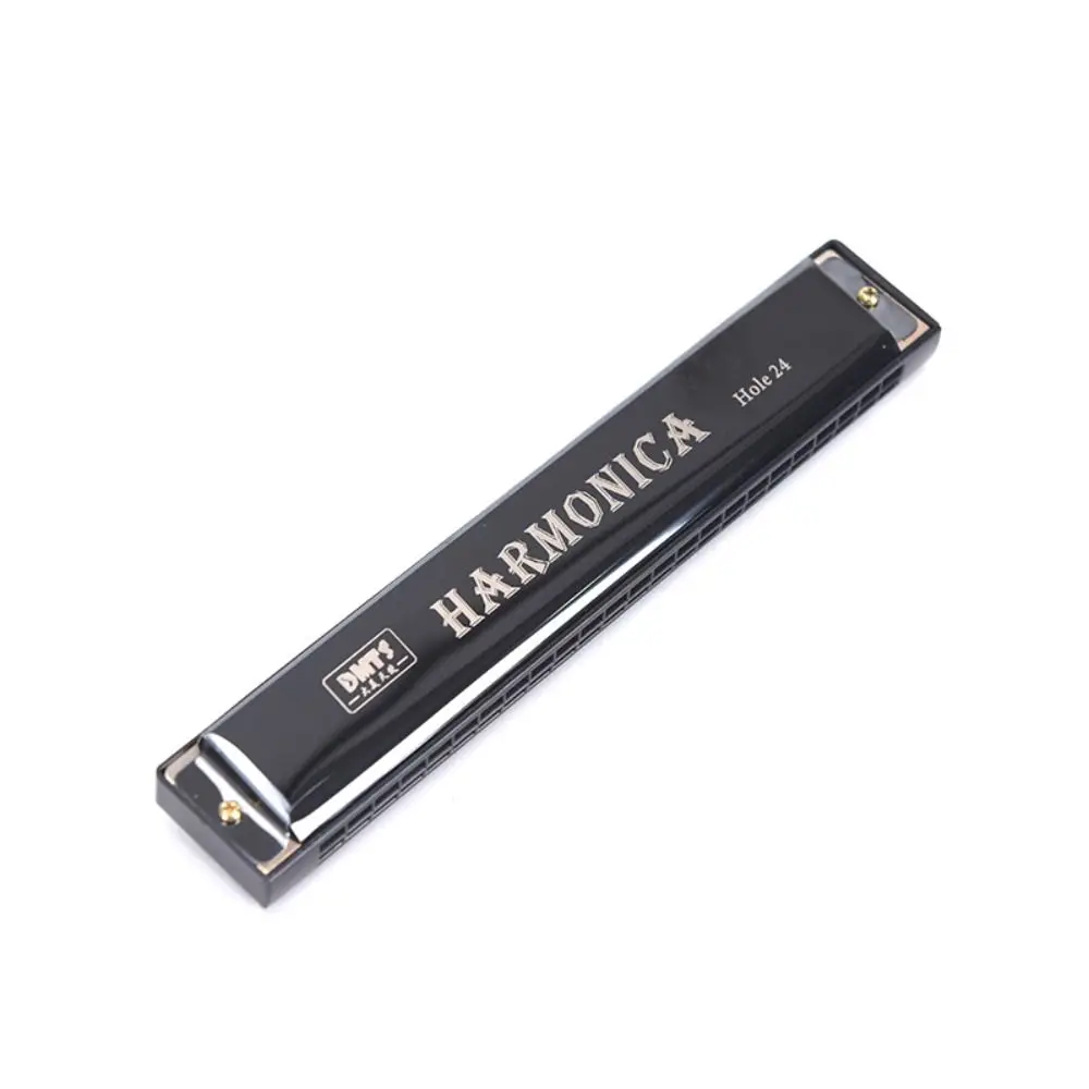 Professional 24 Hole Harmonica Play Double Row C-key Harmonica Beginner Tremolo Jazz Folk Harmonicas Children Gift diatonic harmonica kids harmonica