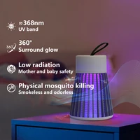 Lampe anti-moustiques électrique 2-en-1 USB avec lumière LED pour chambre, extérieur, camping, guêpes et moucherons 2