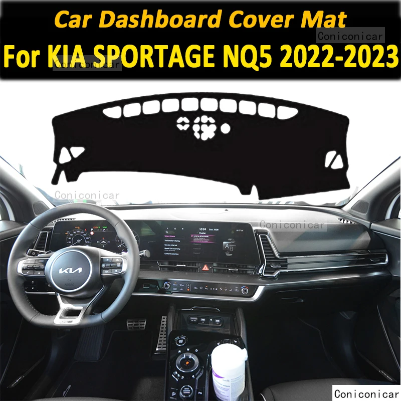 For Kia Sportage Nq5 2022 2023 Car Dashboard Cover Mat Artificial