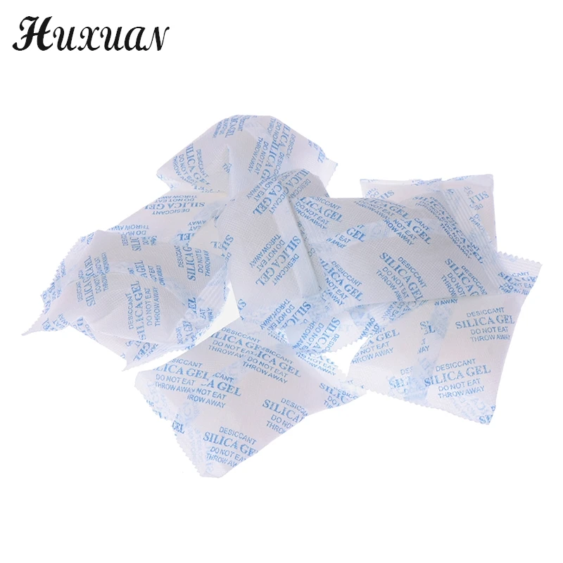1Pack 50g Non-Toxic Silica Gel Sachet Desiccant Damp Kitchen Room Living Moisture Dehumidifier Accessories Absorber Bag