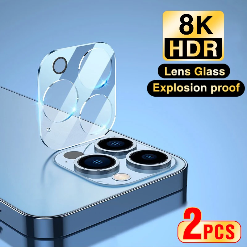 2Pcs Luxury Lens Protector Per Iphone 15 14 13 12 11 Pro Max Camara Protector Glass Per Iphone 13 12 14 15 Plus Vetro Protettivo