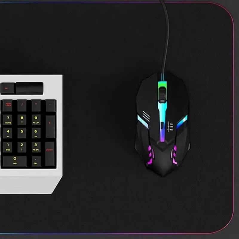 Latest high-quality ergonomic gaming mouse, suitable for desktop and laptop computers, 4-button USB RGB backlit mouse — view 4