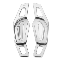 Enhanced Car Steering Wheel Paddle Extension Shifter Gear Stickers (Silver)