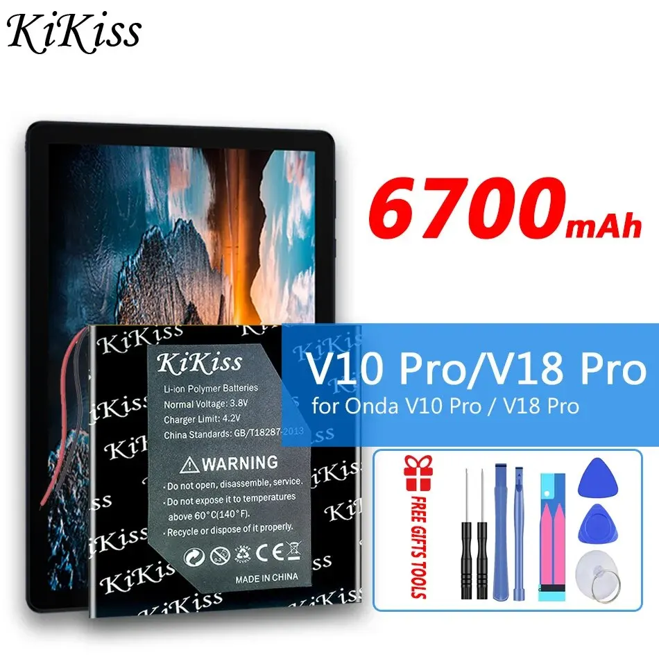 

Original KiKiss Powerful Battery 6700mAh for Onda V10/V18 Pro V10Pro V18Pro Bateria