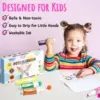 Ohuhu Washable Large Dot Makers Bingo Pen Mini Graffiti Flowing Pen Washable Paint Signature Pen Watercolor Pen Painting Tools 4