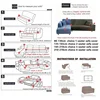 Waterproof Jacquard Sofa Cover Soft for Living Room Bedroom L Shape Adjustable Couch Cover Elastic Slipcover Sofa Cover 6
