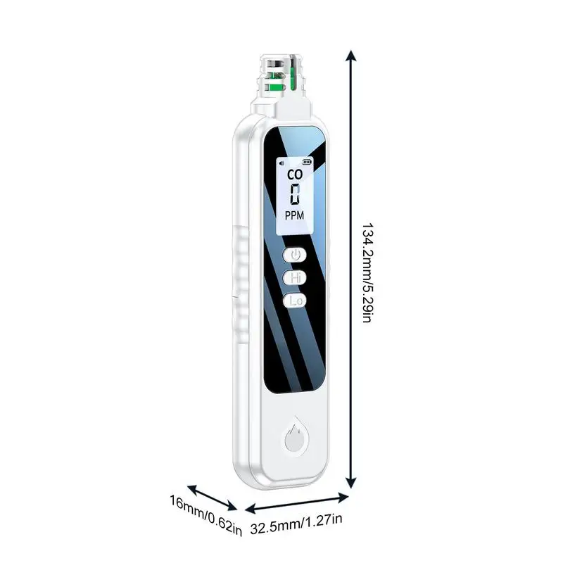 Co Alarm Battery Operated Co Detector And Air Quality Monitor Alarm Monitor Multifunctional Sensor With Digital Display