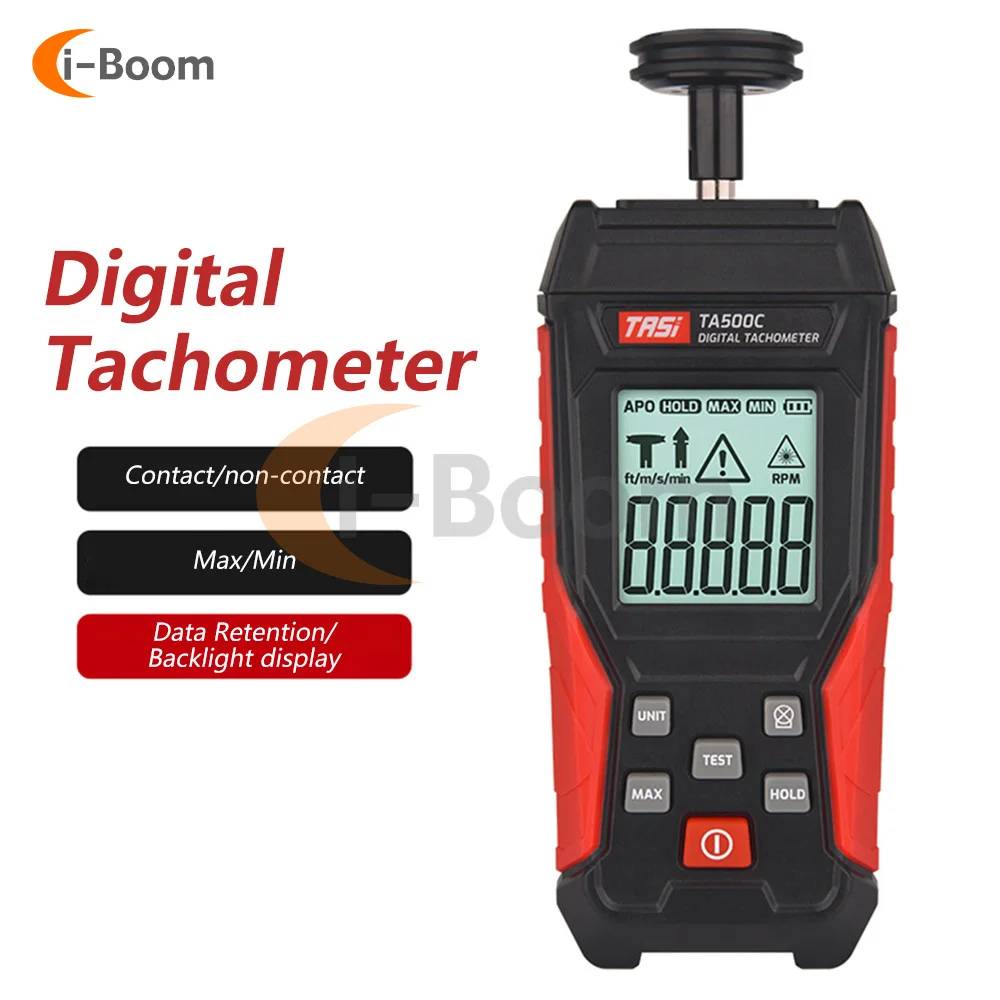 TA500A-TA500B-TA500C-Portable-Tachometer-Speed-Meter-3-19999RPM-LED ...