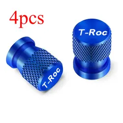 Enhanced Car Wheel Tire Valve Caps - Auto Accessories Waterproof Airdust Tyre Stem Covers (T - Roc)