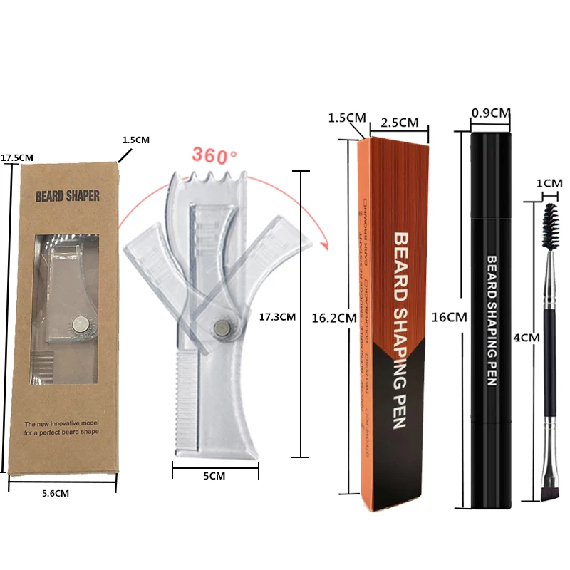 Lot De 2 Stylos De Remplissage Pour Crayon à Barbe - Double Tête - Neuf Générique Plastique