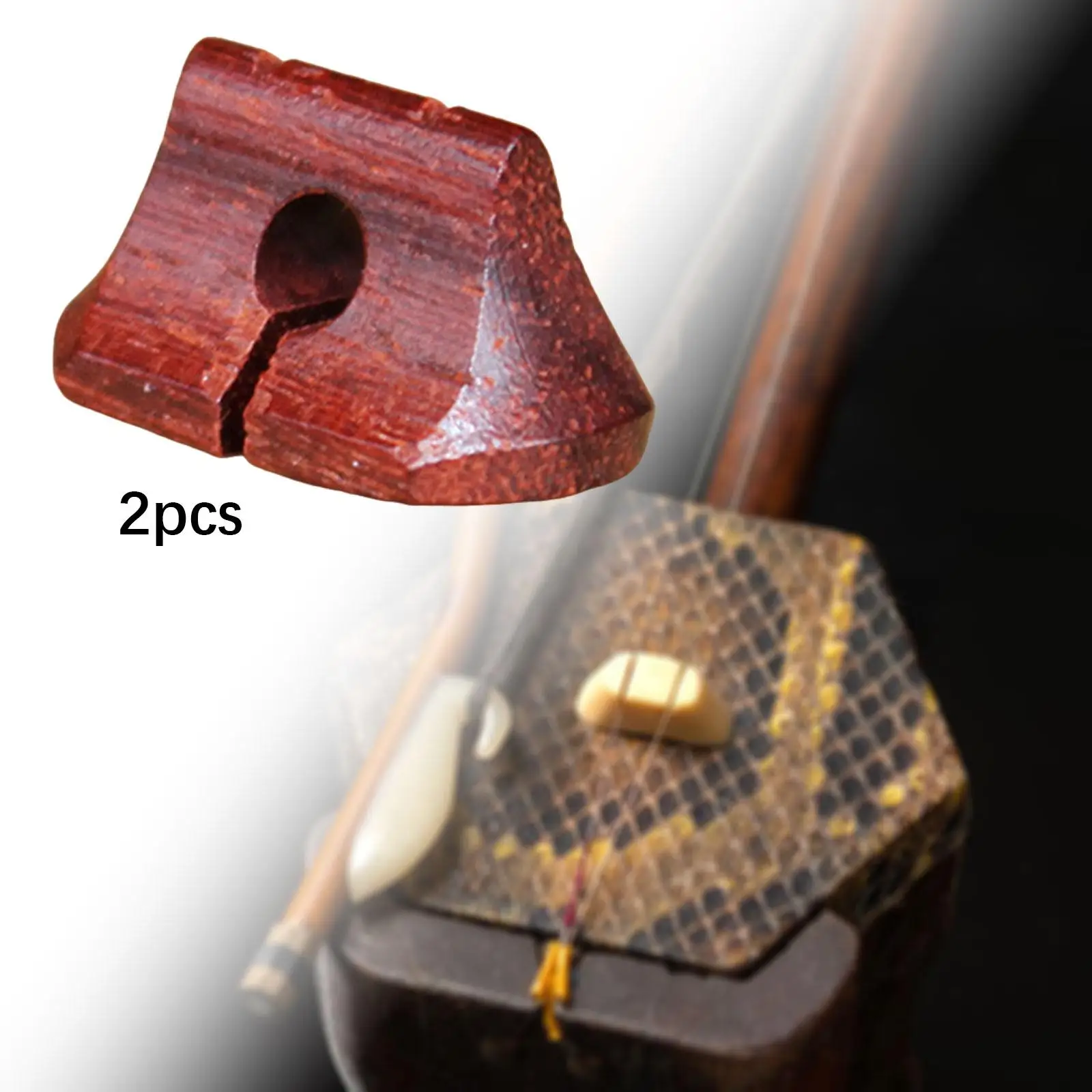 2x Chinese Erhu Bridge Musical Bridge Replaces Wooden Instrument Erhu