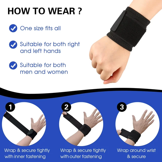 1Pc/2Pcs Sports Wrist Strap For Weightlifting Badminton Volleyball Fitness Tendon Sheath Protection Compression Wrist Strap 4