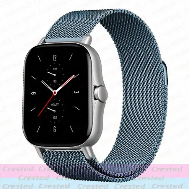 Sleek Milanese Metal Watch Bracelet - Adjustable 20mm/22mm Band