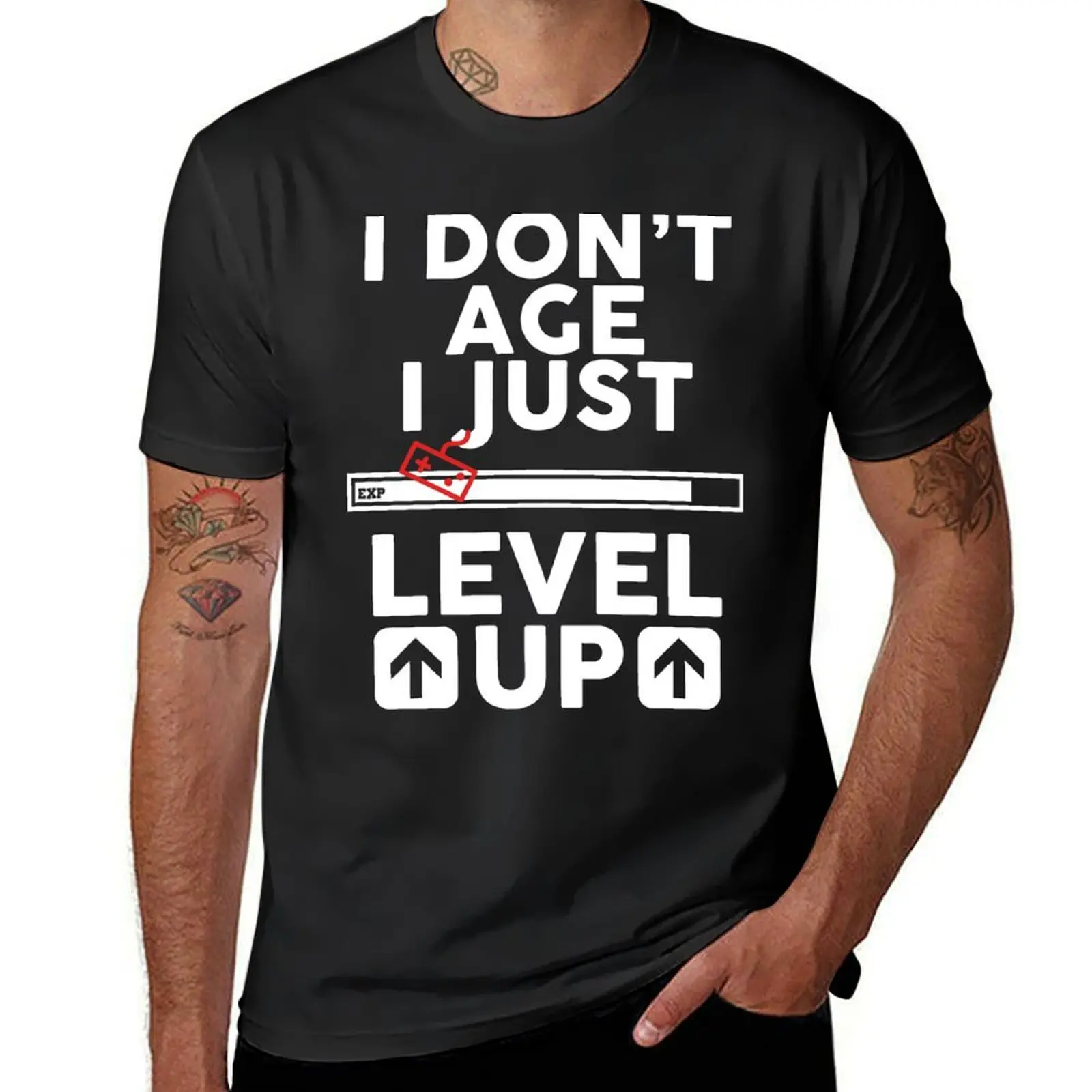 

Level up T-Shirt plus sizes blacks cute clothes men t shirt