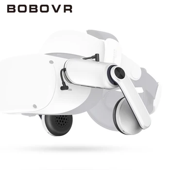 BOBOVR A2 헤드폰, 메타 퀘스트 2 와 호환 가능, 내장 파워 앰프, 4 가지 사운드 모드, 이중 귀마개, 인간화 음소거 디자인