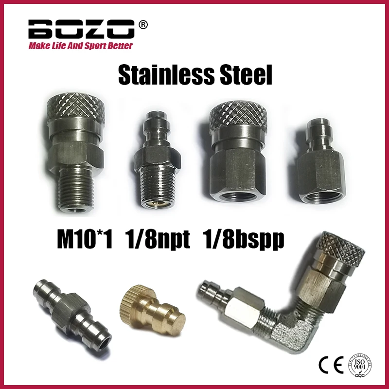 Quick Disconnect Adaptor HPA Air 8mm High Pressure Stainless Steel