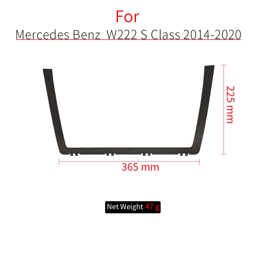 메르세데스 벤츠 S 클래스 S320, S350, S400, 2014-2020, 자동차 앞 좌석 뒷면 포켓 패널 커버, 시트 보관 포켓 브래킷
