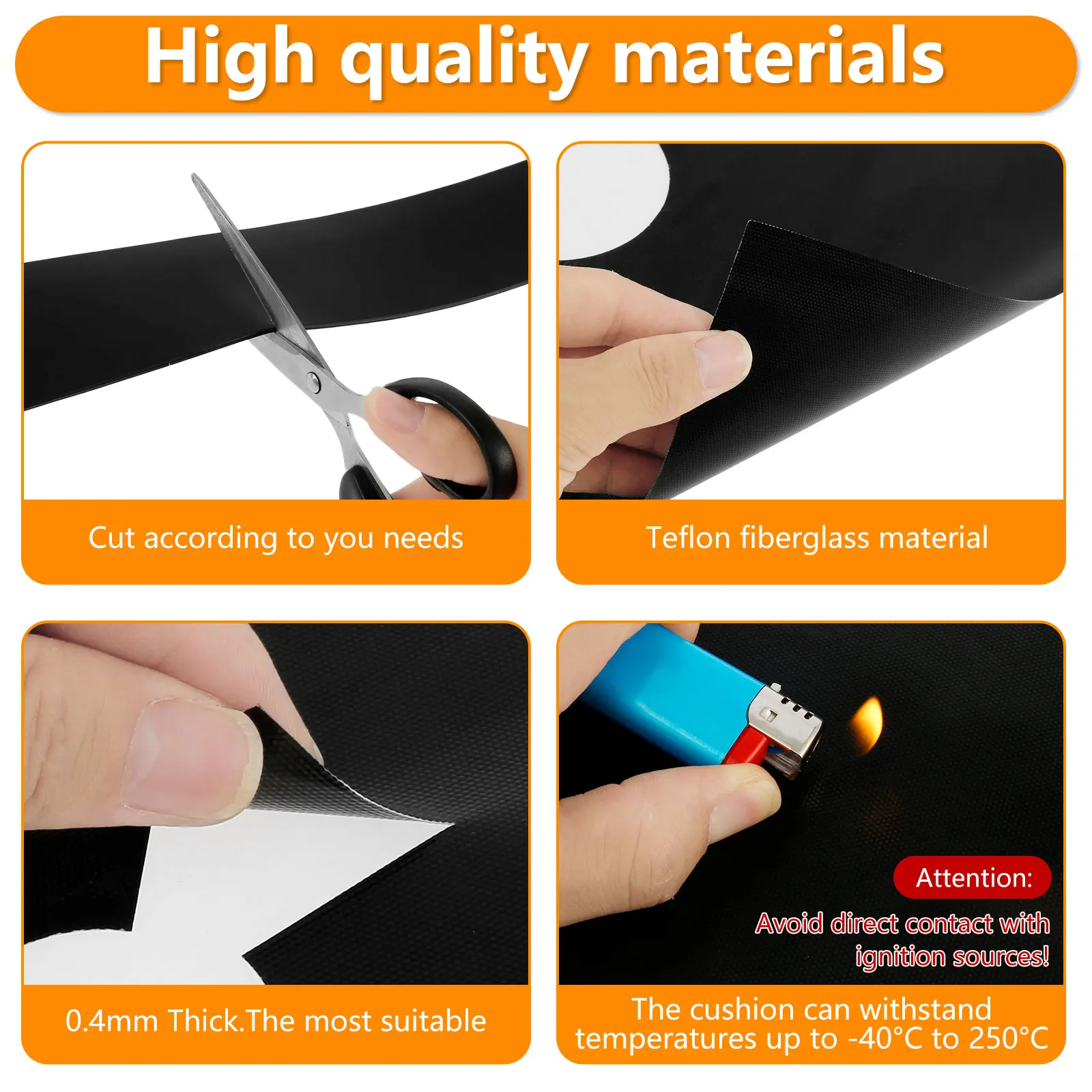 Stove Protector Cover Washable Stove Burner Covers Durable Cleaning Pad Set Silicone Stove Counter Gap Cover for Kitchen Cooking