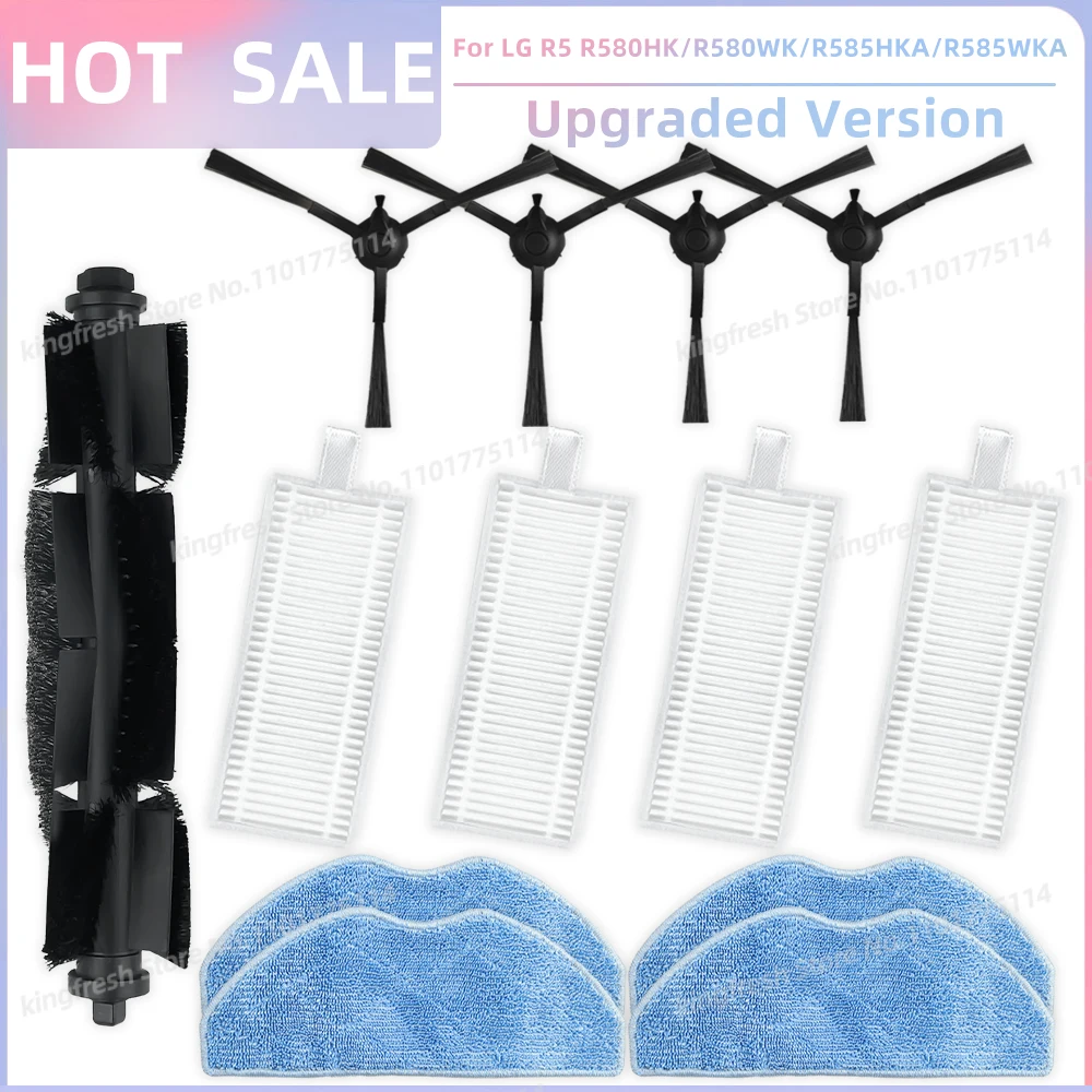 Compatible Con Vorwerk Kobold VR200 VR300 Robot Reputos De Aspiradora Accorios Cepillo De Rodillo Principal Cepillo Lateral Filtro Hepa - AliExprs 6