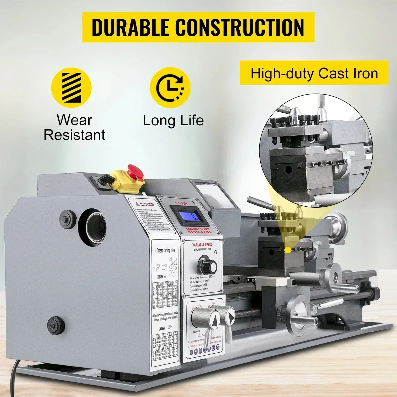 VEVOR Mini Metal Lathe Machine for Metal Lathe Machine