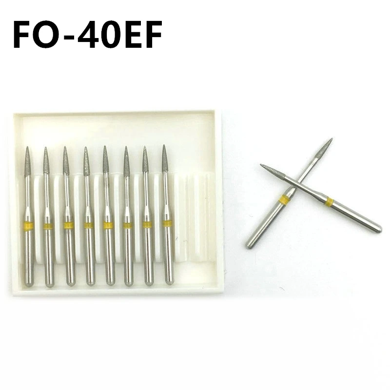 

10pcs/set Dental Tools Burs Diamond FG 1.6mm High Speed Drills for Polishing Smoothing Teeth Polishers FO-40EF