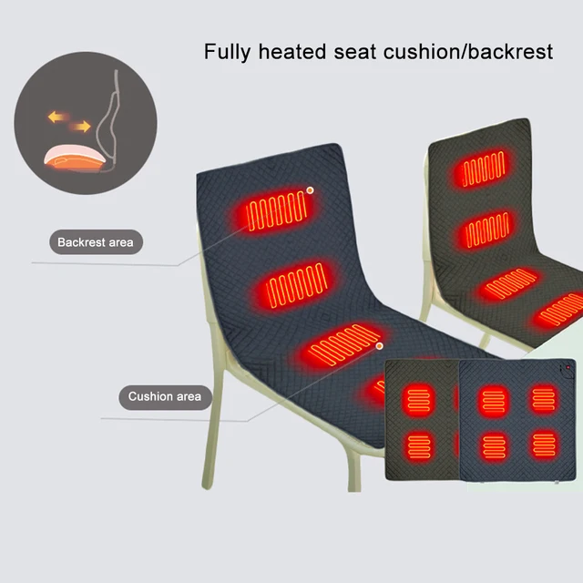 Foldable USB Heated Seat Cushion | Office, Stadium, Camping