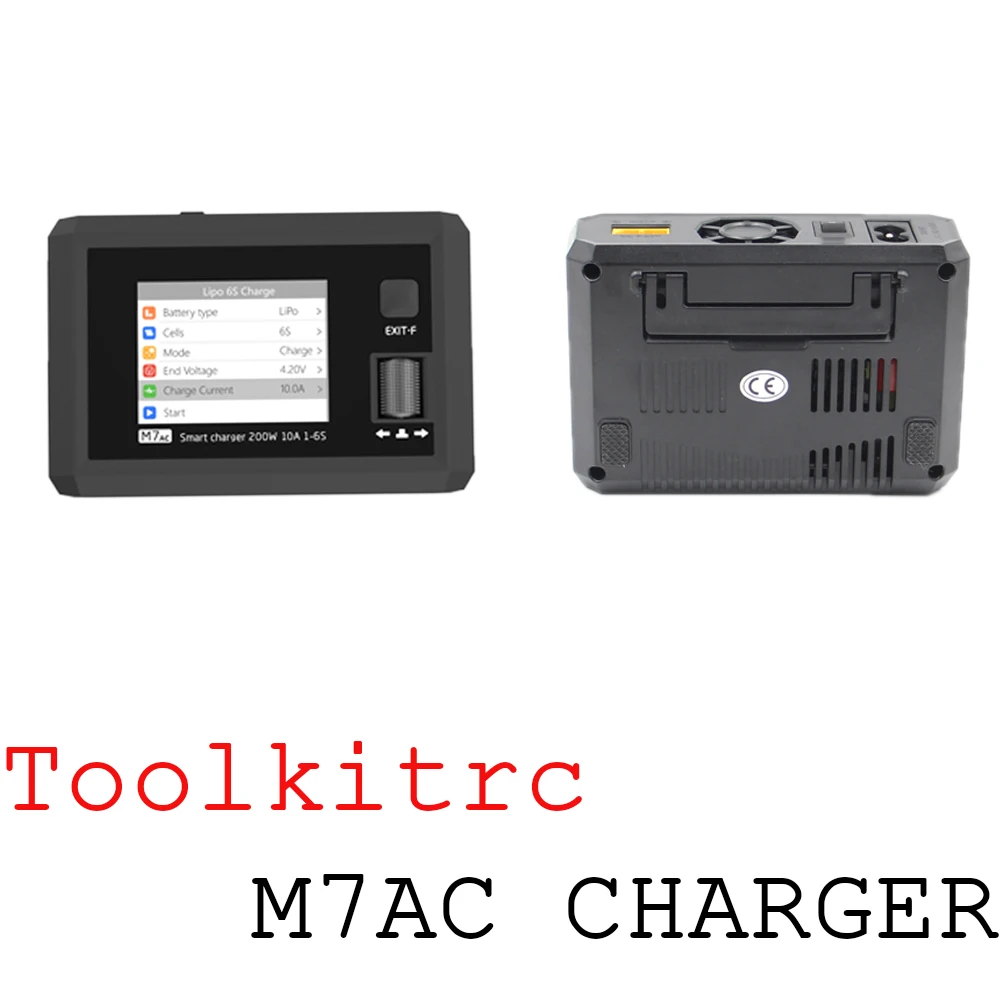 

NEW ToolkitRC M7AC 100W AC/300W DC Input XT60 XT30 Output Charger For Model Aircraft Drone Charge