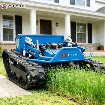 Tagliaerba Cingolato Blu Personalizzato 2026 Nuovo con Telecomando per Pendenze e Giardini Incolti