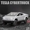 1:32 Tesla Cybertruck Pickup Alloy Car Model Diecast Toy Vehicle Sound And Light Simitation For Children Christmas Gift Boy Toys 3