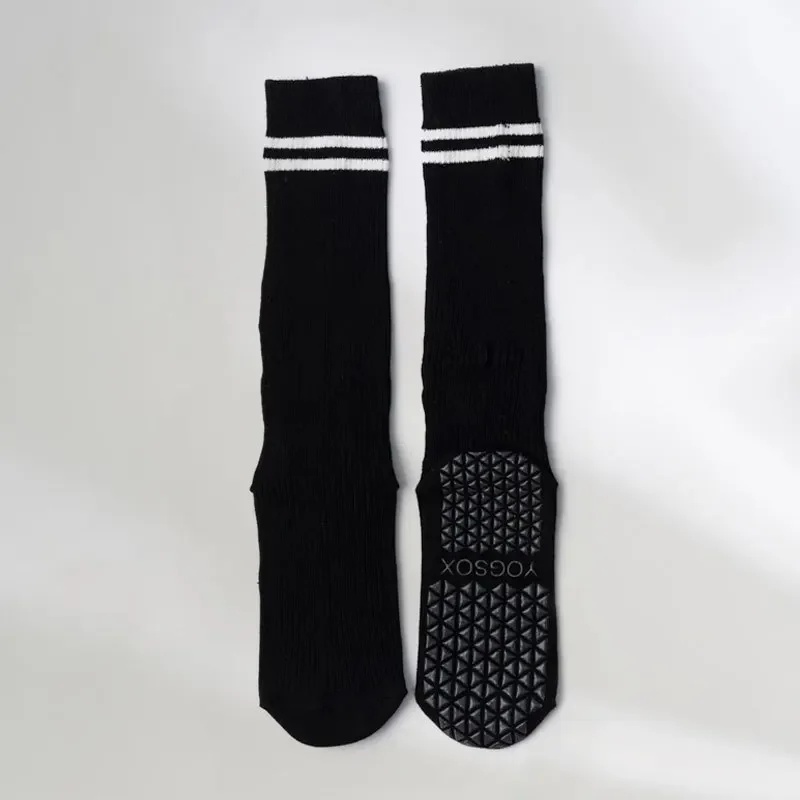 Yoga Socks Cotton Stripe Pile Dot Silicone Non-slip Women High Quality Pilates Grip Over The Calf Socks yoga socks