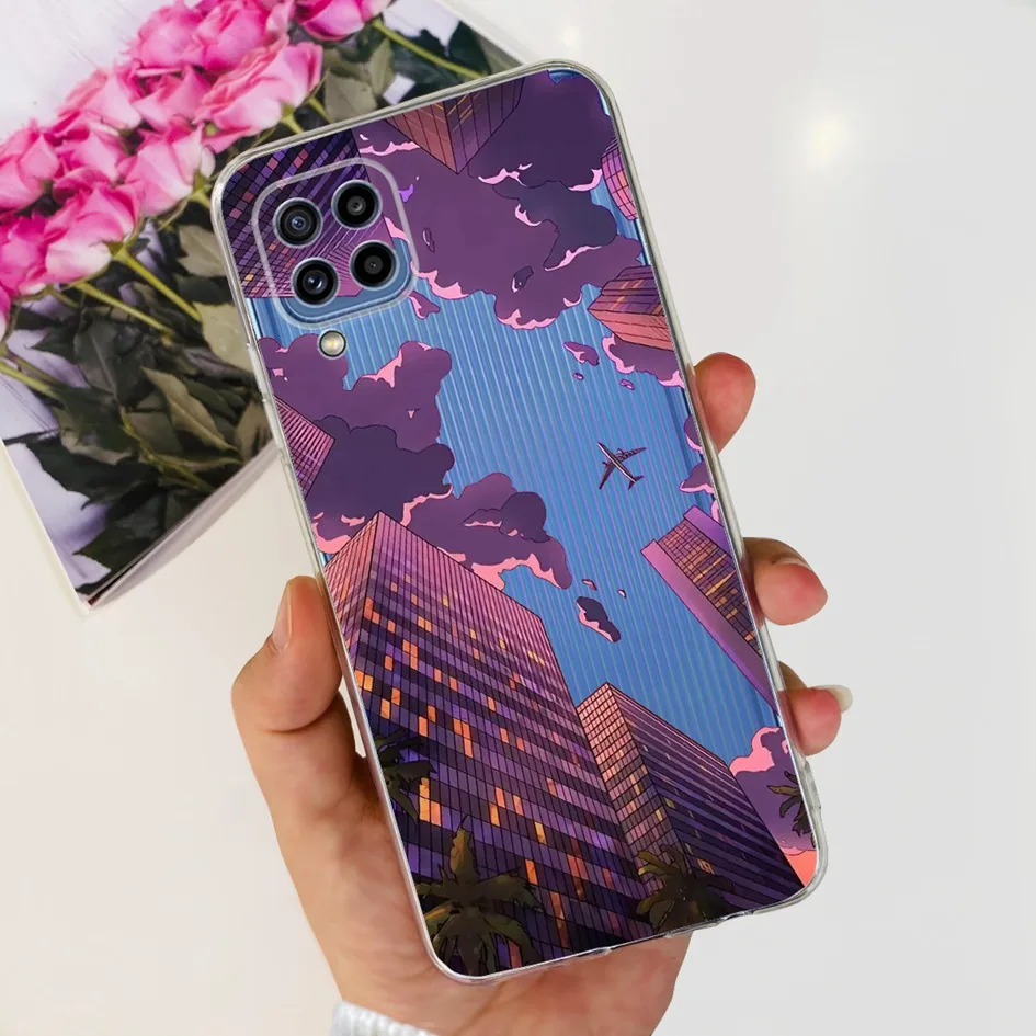 Stylish Flower Clear Silicone Soft TPU Case