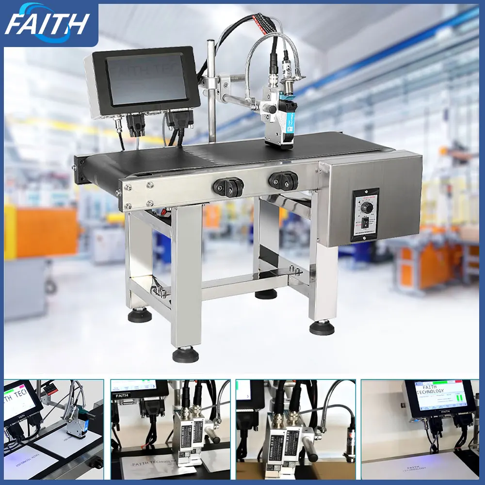 Faith KD210S 온라인 잉크젯 프린터, 컴퓨터 및 스캐너 연결, 가변 데이터 바코드 인쇄, 고정밀 잉크젯 프린터