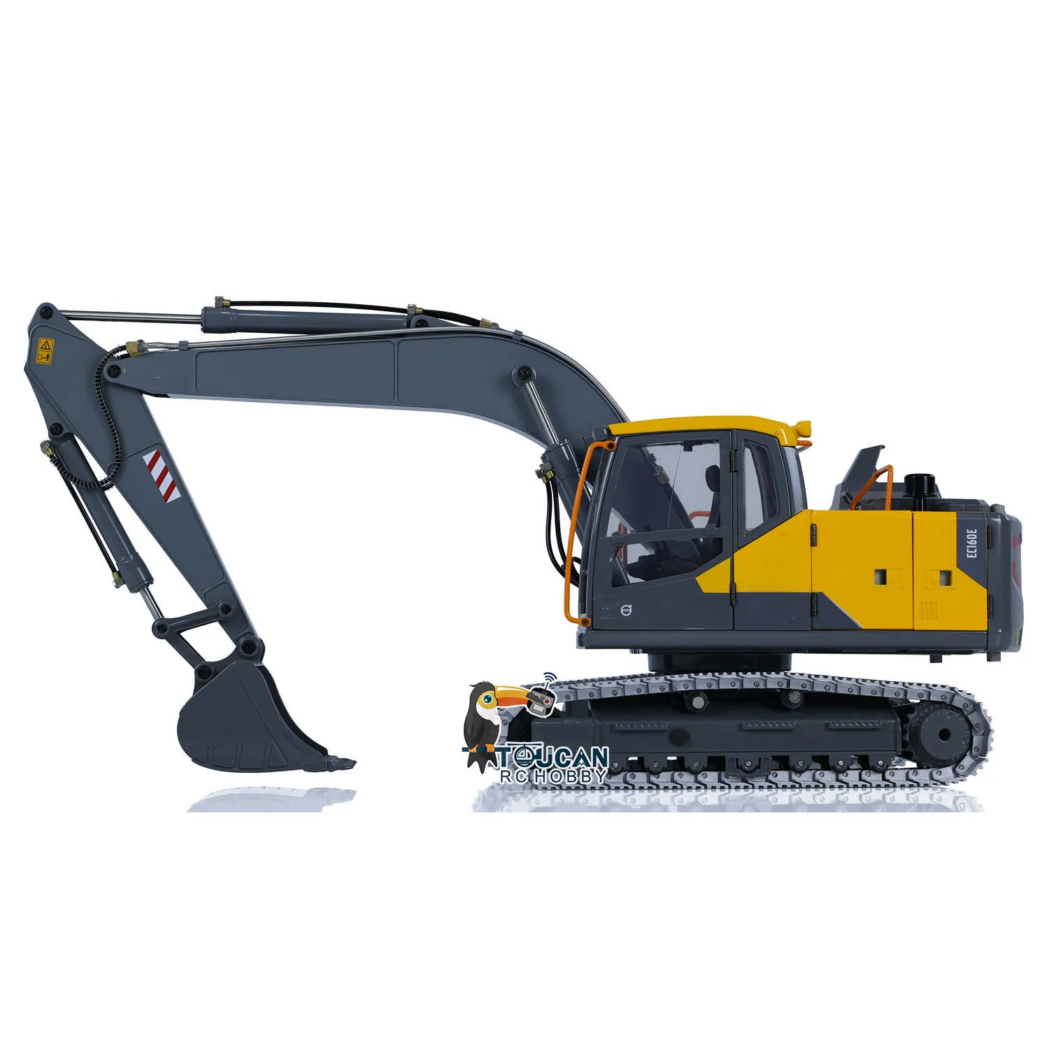 선물용 더블 E 1/14 유압식 RC 굴삭기 EC160E E111 합금 원격 제어 도색 완료 라이트 디거 소년 장난감 TH23138