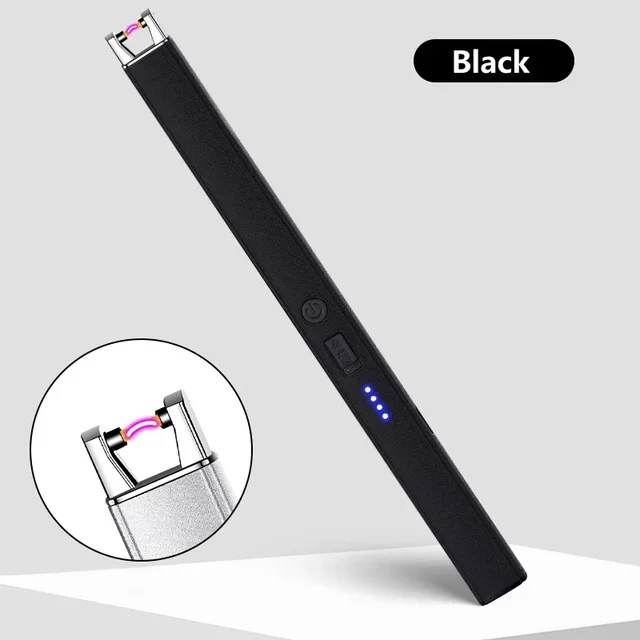 Type-C Rechargeable Electric Portable Arc Lighter Home Candle Gas Stove Pulse Plasma Windproof Flameless Safety Ignition Gun 1